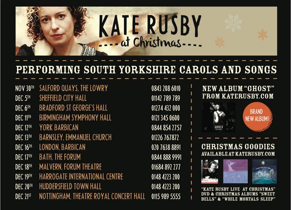 Where to find <a href="/katerusby/">Kate Rusby</a> and the team this December :-)