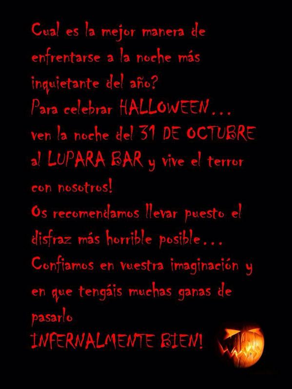 luparabar's tweet photo. Fiesta de Halloween!!! http://t.co/qr6nBMF2BO