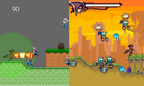 ricolemba's tweet photo. project #stellarArms then and now #gamedev #indiedev http://t.co/qdcD8TQkhd