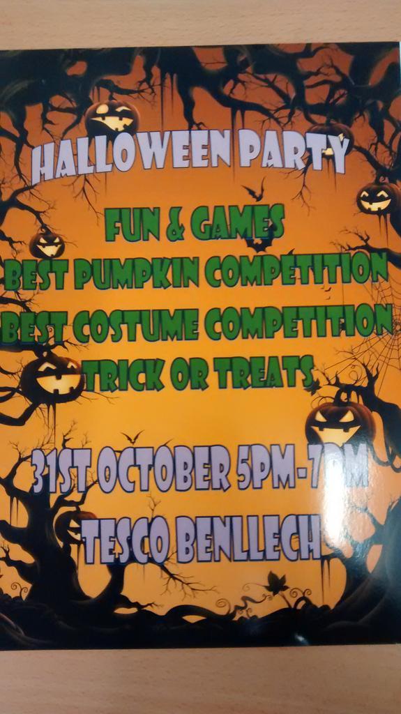 benllechexpress's tweet photo. Friday frightnight @benllechexpress! Competitions &amp; treats for all ages...friday the 31st, after dark #halloweenfun http://t.co/A9LLreX2Br