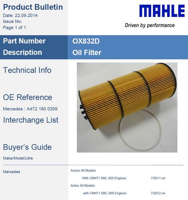 M1Motorparts's tweet photo. New from Mahle Filters #Mahle http://t.co/dHBfnPpkxa