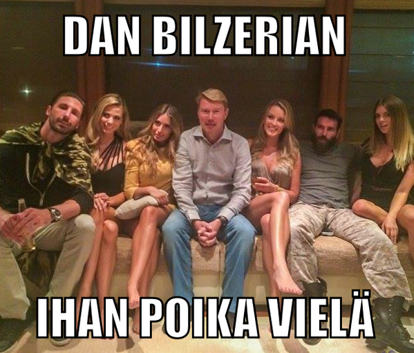 Yo <a href="/danbilzerian/">Dan Bilzerian</a>, you’re just a son! 
#MIKA #FUCKING #HÄKKINEN