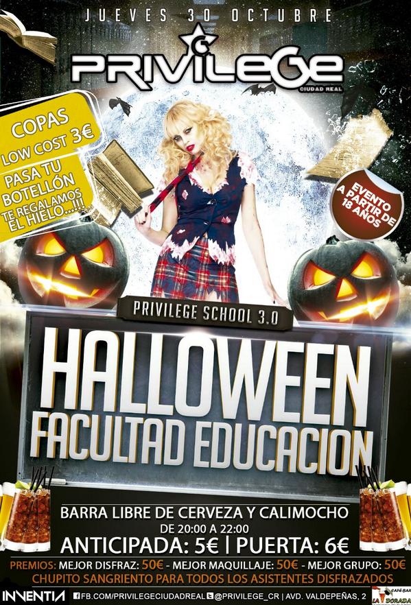 Privilege_CR's tweet photo. ESTE JUEVES.. 
HALLOWEEN UNIVERSITARIO...!!!

Y EL SABADO..
PREPARAOS PARA PASAR AUTENTICO TERROR...!!! http://t.co/n11jZxlrPc
