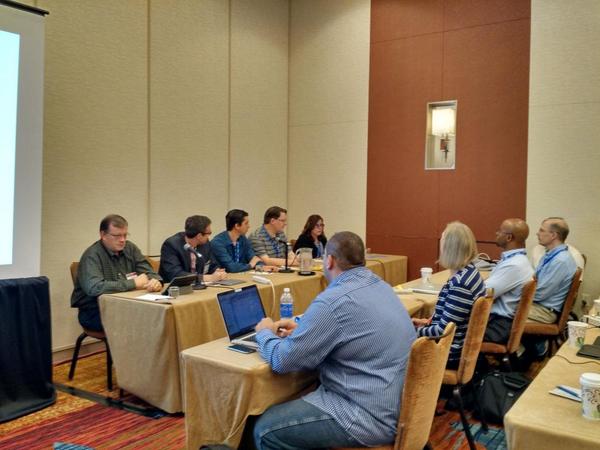 PSUIdentity's tweet image. @PSUIdentity &apos;s Andrea Harrington presents on our 2FA service development with a panel @Internet2 #TechEX14