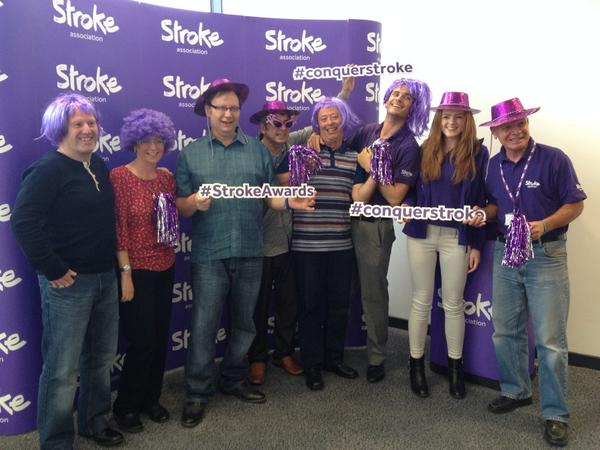 JMH71's tweet photo. Getting into the spirit @BloodDave @IJCollo @StrokeAssocNW #Ruth_Evans1 @sandyvernon123 #StrokeAwards http://t.co/geoHFTz9pf