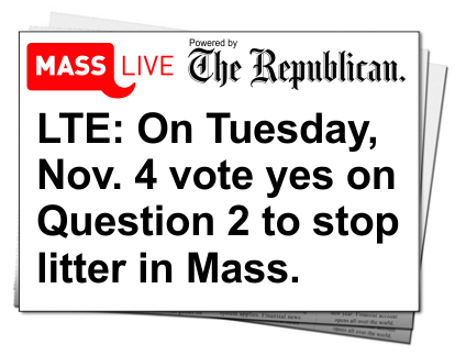 YesOn2Ma's tweet photo. Yes on Question 2 LTE #bottlebill will save on disposal costs #YesOn2MA #SpringfieldMA
http://t.co/LQ7JfTDNOF http://t.co/4R2EwXO5pc
#mapoli