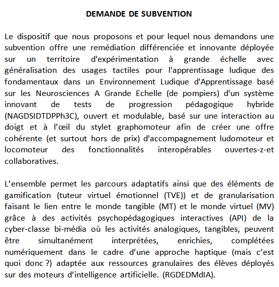 Ils ont gagné des millions : 21 millions d'euros d'investissement, dont 10 millions d'aides publiques, pour 10 projets privés en "E-education" B1CX2QbIIAA861J