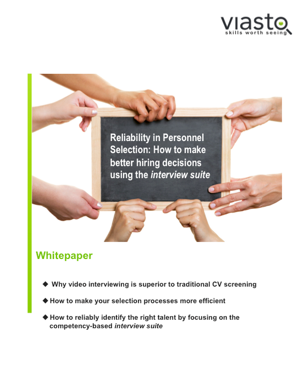 FalkoBrenner's tweet image. Did you know that #videointerviewing is superior to #CVscreening? Read on in our #Whitepaper bit.ly/1FSa438