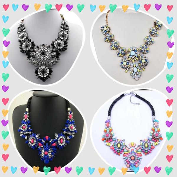EmbellishCDF's tweet image. Statement necklaces £15 plus postage