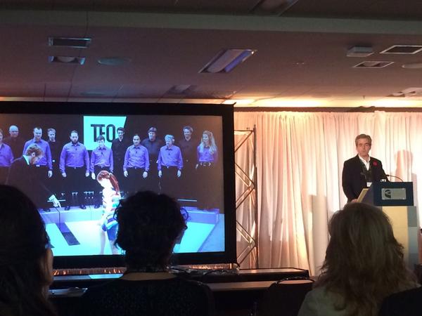 AnnickSnell's tweet photo. Q&amp;A with Glenn O'Farrell keynote speaker on New Broadcasting Models @CartoonConnectionQuebec #ccc2014 http://t.co/yV4ZHMH2Nd