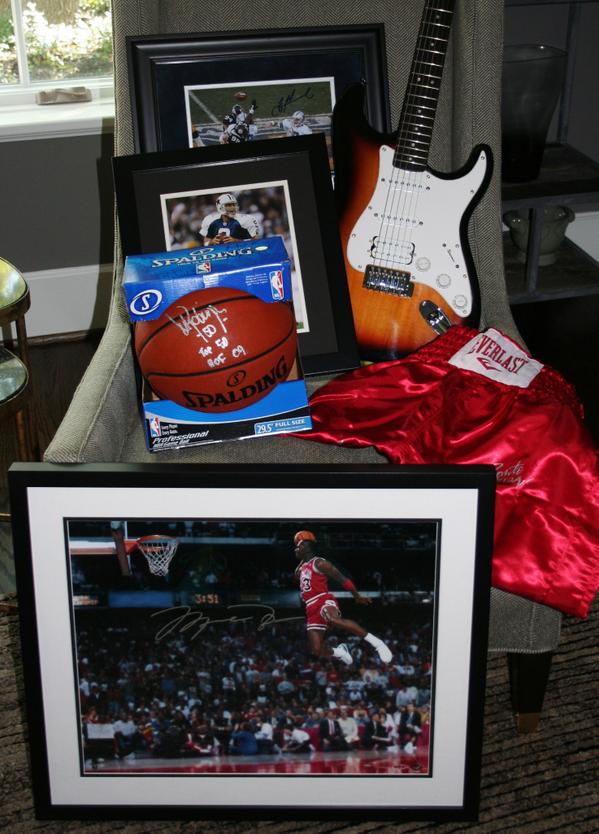 JBGolfBenefit's tweet photo. Take a peek at our silent auction items. Michael Jordan, Kelly Clarkson, Troy Aikman, Tony Romo, and more! 11/15/2014 http://t.co/mREYEZSiNA