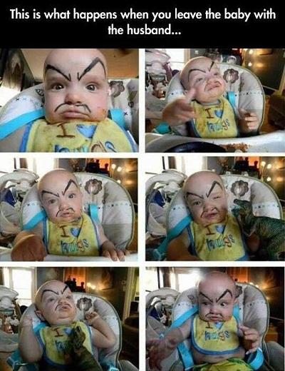 thoughts_'s tweet image. Make babysitting more fun