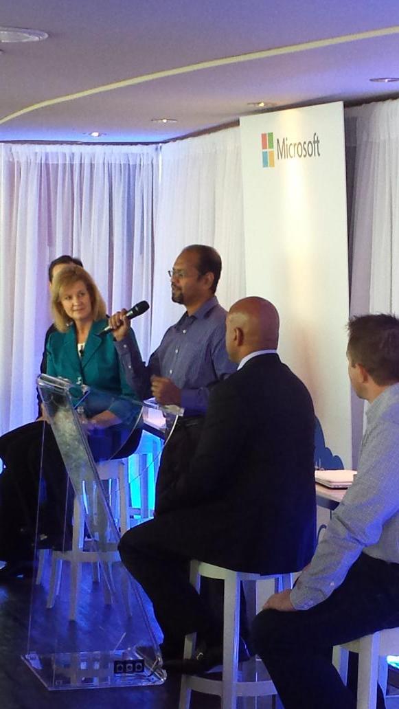 SumiShan1's tweet photo. Anand Kulanthaivelu w/AutoTrader.ca speaking on the benefits to moving to #Azure #viewfromthecloud @microsoftcanada http://t.co/zrbPGn5nkC