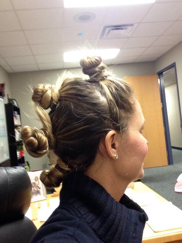 matthewshawks's tweet photo. "Drugs make you crazy". Crazy hair day @HirschHawk #4excellence http://t.co/2bAxM8SMQN