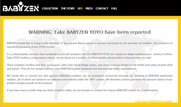 babyzen yoyo fake
