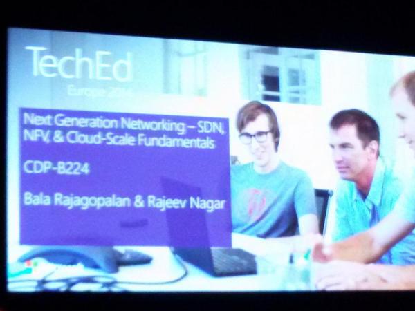 BZelders's tweet photo. Next up: next Generation / Software Defined Networking in nieuwe versie van Hyper-V #TEE14 http://t.co/b7siFQqRDo