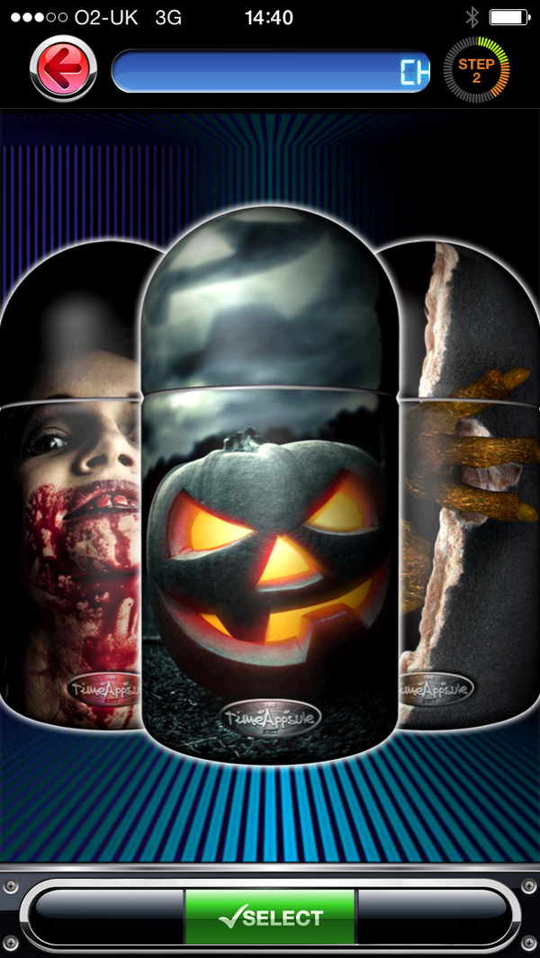 TimeAppsule's tweet image. Send a trick or treat in a TimeAppsule today set to unlock on Halloween.