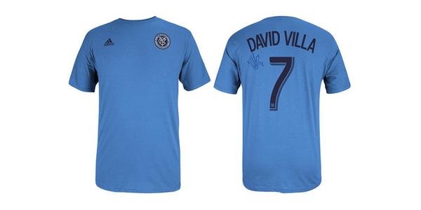 newyorkcityfc's tweet image. RT + Follow @NYCFC for your chance to win this Adidas @Guaje7Villa Player Tee signed by the man himself.