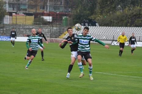 Ristevski defends vs. Cherno More Ristevski defends vs. Cherno More