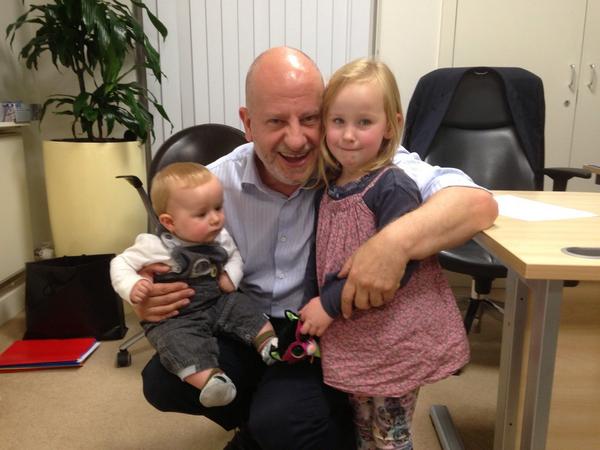 gazvani's tweet photo. Anastasia visited uncle Gazzi yesterday and this time brought her little brother Ptolemy over! http://t.co/bokA0E0T2b