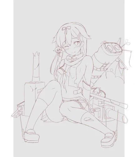 線画です 