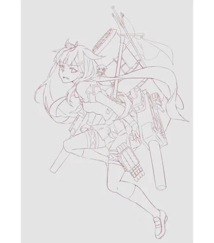 線画です 