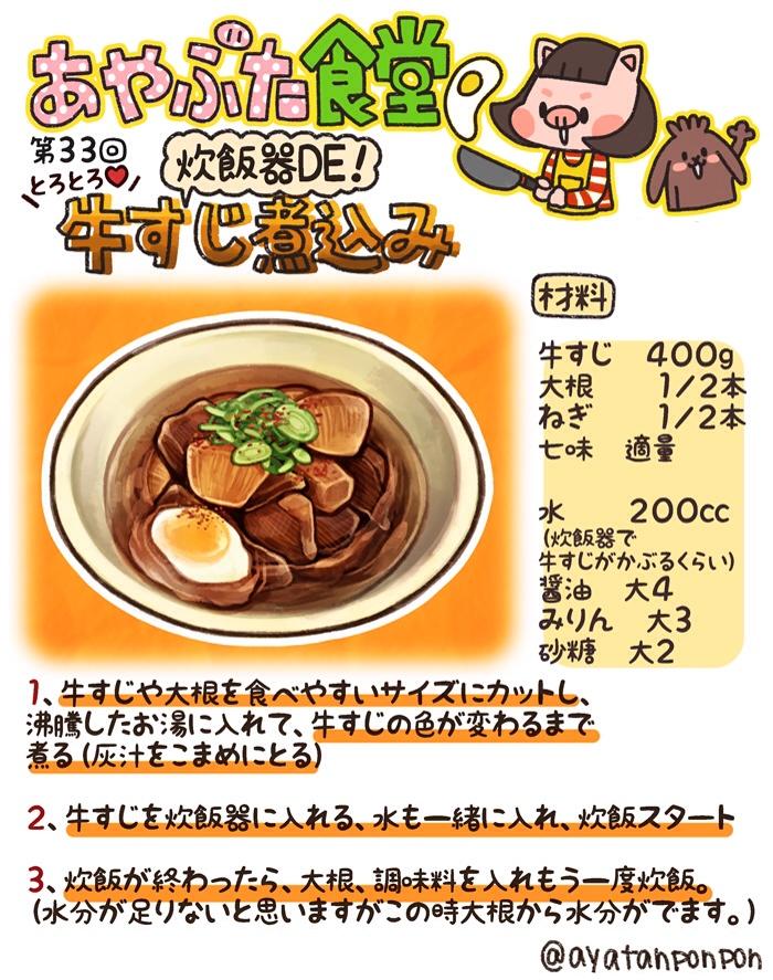 Twitter 上的 杏耶 あや ふんばりごはん日誌連載中 あやぶた食堂まとめ ﾉ 炊飯器レシピその2 とろとろ牛すじ煮込み 鶏肉ほろほろサムゲタン 骨まで食べれるさんまの甘辛煮 Http T Co I6uwvlbiwf Twitter