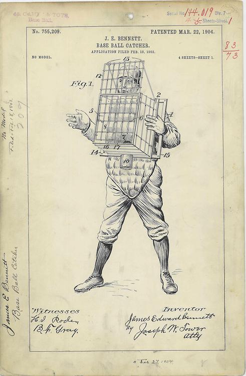 TodaysDocument's tweet photo. How would this curious catcher fare in tonight's game 6 of the #WorldSeries? http://t.co/DzTkAyDWom via @KCArchives http://t.co/72jdrzyvmS