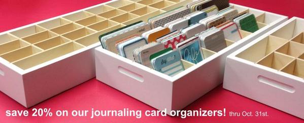 OrganizeMore's tweet image. Last week to save 20% on your Journaling Card organizers!organizemore.com #ProjectLife #Journalingcards #sales