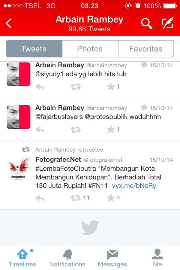 adiadiy's tweet photo. @arbainrambey sampai notok hahaha http://t.co/WK2pAvDInY