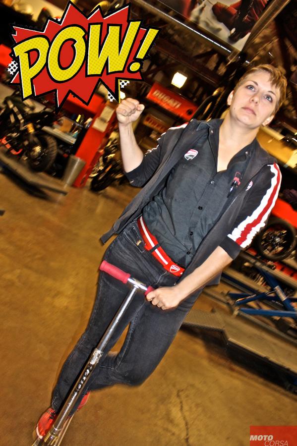 #237ways to be #1 - #229 #MotoCorsa #superhero Hannah Johnson, the world's only #female #Ducati #MasterTechnician!