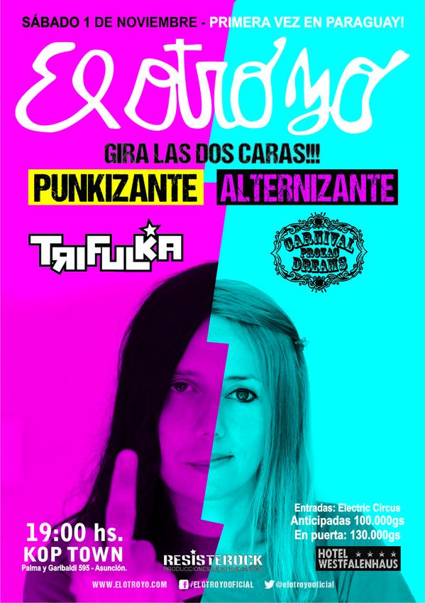 Tenemos 3 entradas para ver a <a href="/elotroyooficial/">El Otro Yo</a> este sábado en <a href="/koptown1/">Kop Town</a>! RT y ya participás!