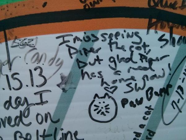 beltlinepiper's tweet photo. Hey, SW - I miss seeing you too! *pawbump* 2/2 http://t.co/Wk3o3WnlFF