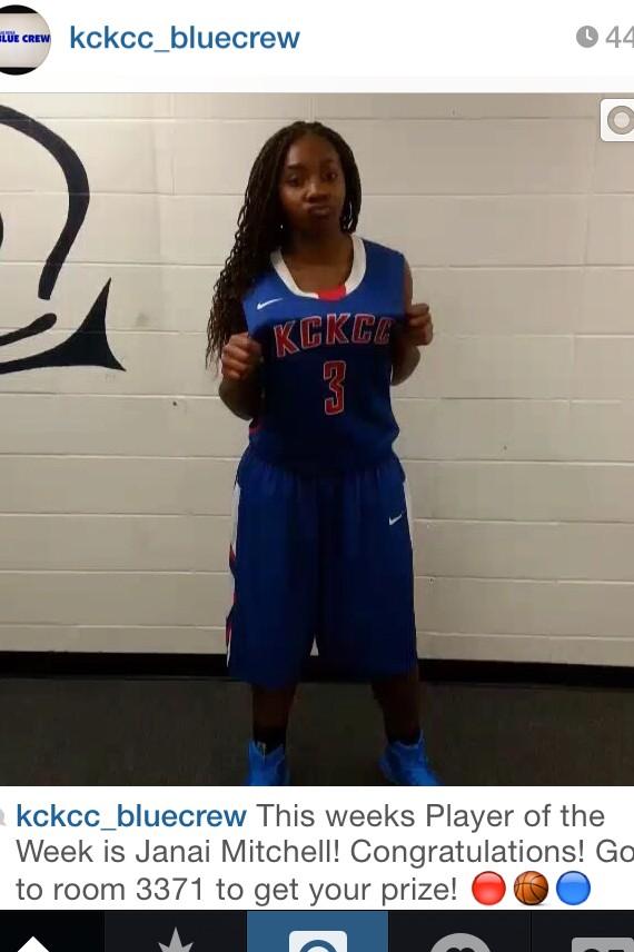 KCKCCBlueCrew's tweet photo. Player of the week is @TripleBJanai !!! http://t.co/ZmKsYhShSO