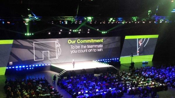 mercedes_adams's tweet photo. #NetAppCEO Georgens on our #NetApp commitment : we're here to be the teammate you count on to win! #NTAPinsight http://t.co/RumcLFmPEA