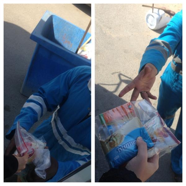 تم توزيع الوجبات علي عمال النظافة في الحي وعمال البناء وعمال النظافة في مركز ابحر الصحي #مهارات _تطبيقيه#ركب _الخير