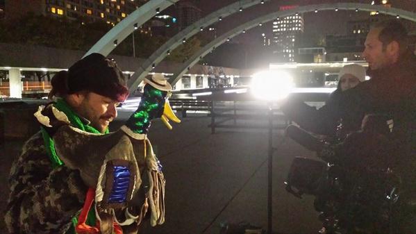 BellLocalTO's tweet photo. It's a wrap .@duckformayor .@BellLocalTO #TOpoli Way to get 156 votes last night!! http://t.co/zZDiM8KyMj