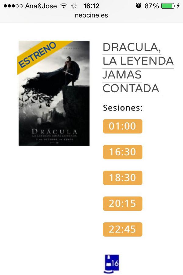 jose30620's tweet photo. @Annitaa_fuentes En el cine viendo Drácula con la persona que más quiero en mi vida, te quiero mucho princesita http://t.co/Or4M8armBq