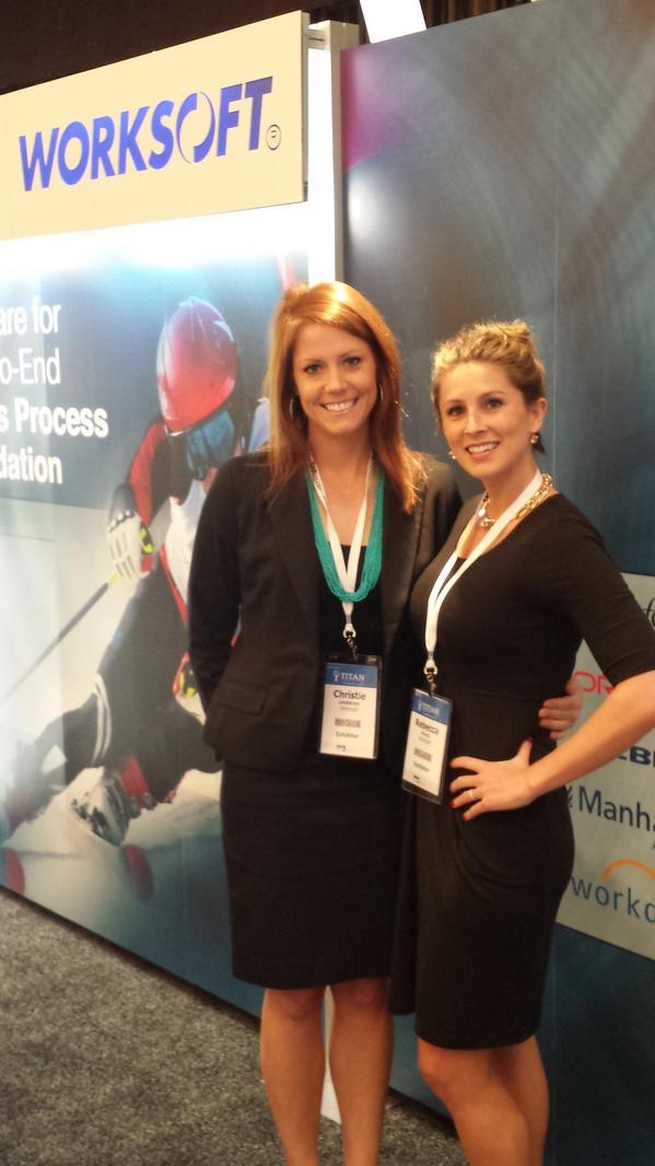 WorksoftInc's tweet image. Photos from the show floor on day 2 of @SAPinsider&apos;s #Projects2014!