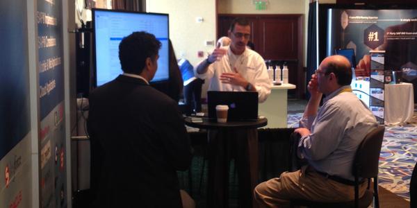 WorksoftInc's tweet image. Photos from the show floor on day 2 of @SAPinsider&apos;s #Projects2014!