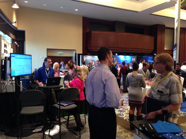 WorksoftInc's tweet image. Photos from the show floor on day 2 of @SAPinsider&apos;s #Projects2014!