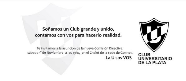 CULP_oficial's tweet photo. Soñamos un club grande y unido, contamos con vos para hacerlo realidad. Te esperamos el sábado...

#LaUsosVOS http://t.co/O5TeRZMk1D