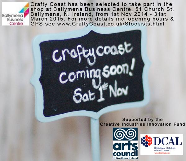 Am delighted to be taking part in a 5 month business programme &amp; selling in Ballymena Business Centre on Church St!