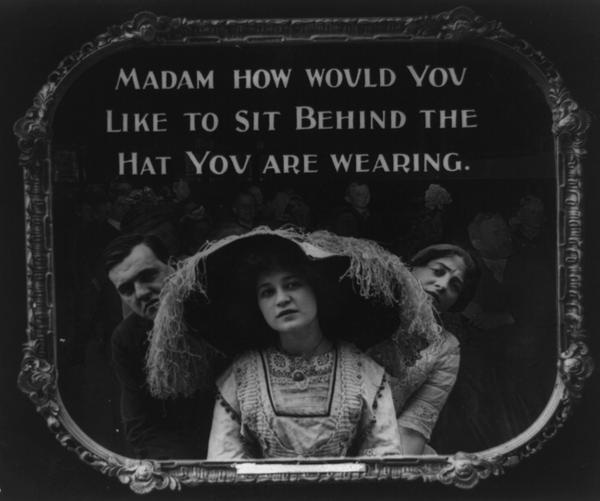 Slate's tweet image. Apparently there have always been annoying people at movie theaters: slate.me/1oVTV7u