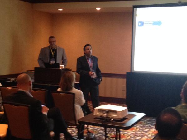 @Rajeevkapur_08 delivering a great HANA case study at #reporting2014 #projects2014 #Perfmgmt2014