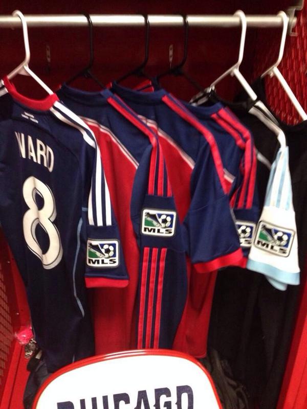 Giving away one of my <a href="/ChicagoFire/">Chicago Fire FC</a> game worn jerseys, RT for your chance to win, will pick winner at random tomorrow!