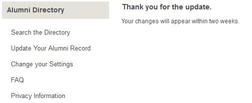 brothe2000's tweet image. Huh? @StOlaf Online Alumni Directory updates take 2 weeks? #LiberalArtsProblems #TimeToUpgrade