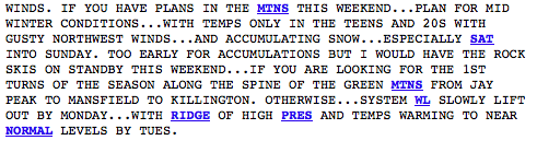 "HAVE THE ROCK SKIS ON STANDBY" - <a href="/NWSBurlington/">NWS Burlington</a> discussion. #skitheeast