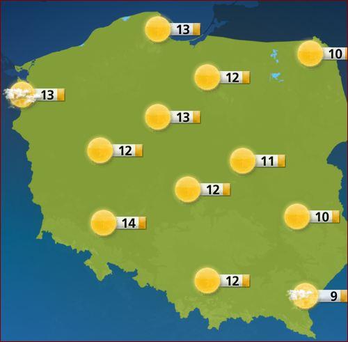 Infos_Pologne's tweet photo. Météo #Pologne , demain après midi. http://t.co/vWTgqHY8qJ