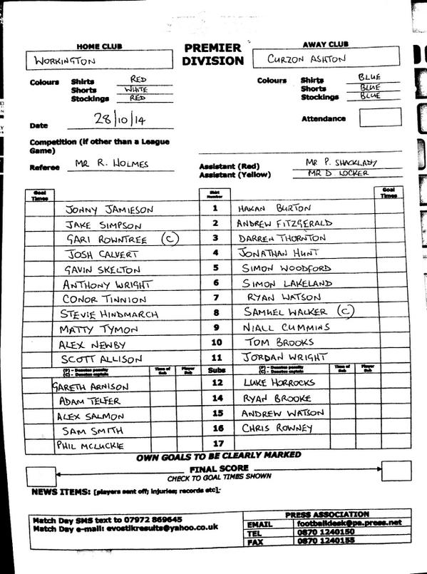 Workington AFC tweet media